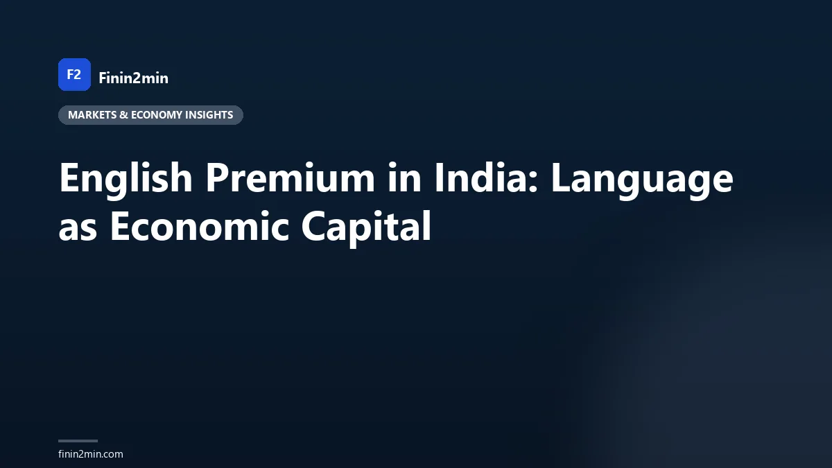 English Premium in India: Language as Economic Capital