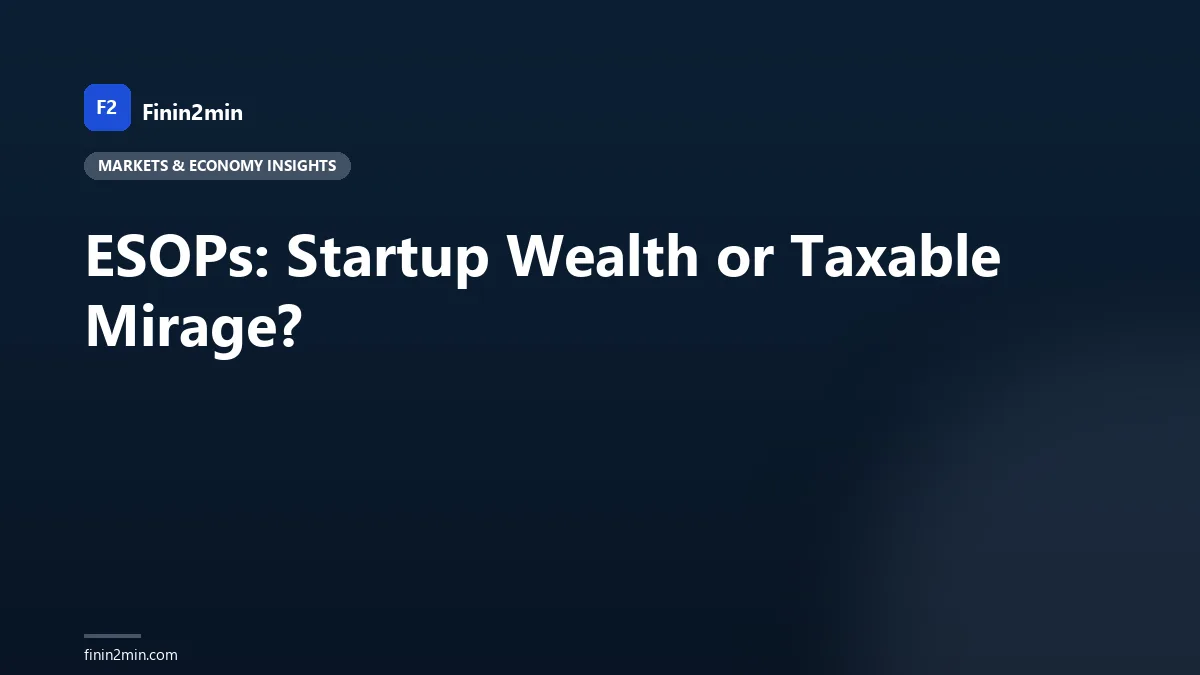 ESOPs: Startup Wealth or Taxable Mirage?