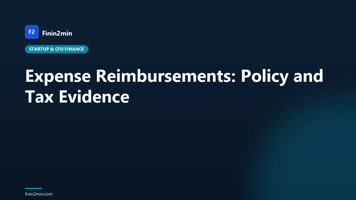 Expense Reimbursements: Policy and Tax Evidence