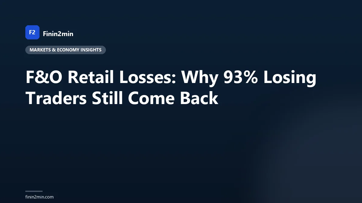 F&amp;O Retail Losses: Why 93% Losing Traders Still Come Back