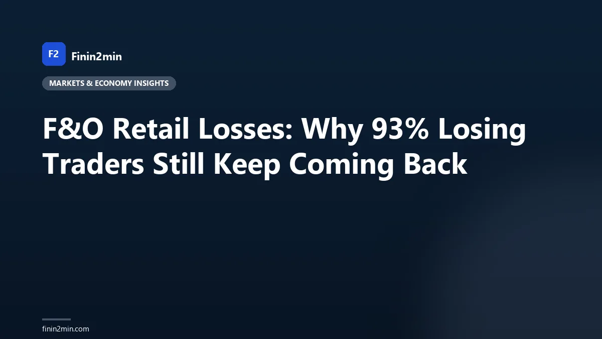 F&amp;O Retail Losses: Why 93% Losing Traders Still Keep Coming Back