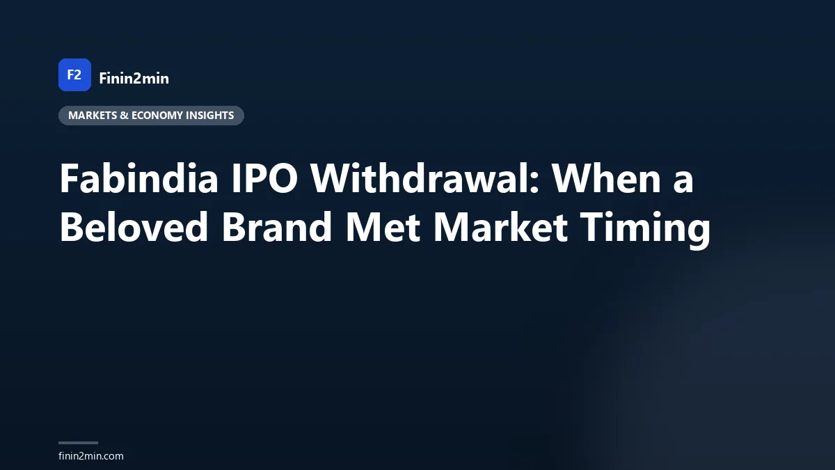 Fabindia IPO Withdrawal: When a Beloved Brand Met Market Timing