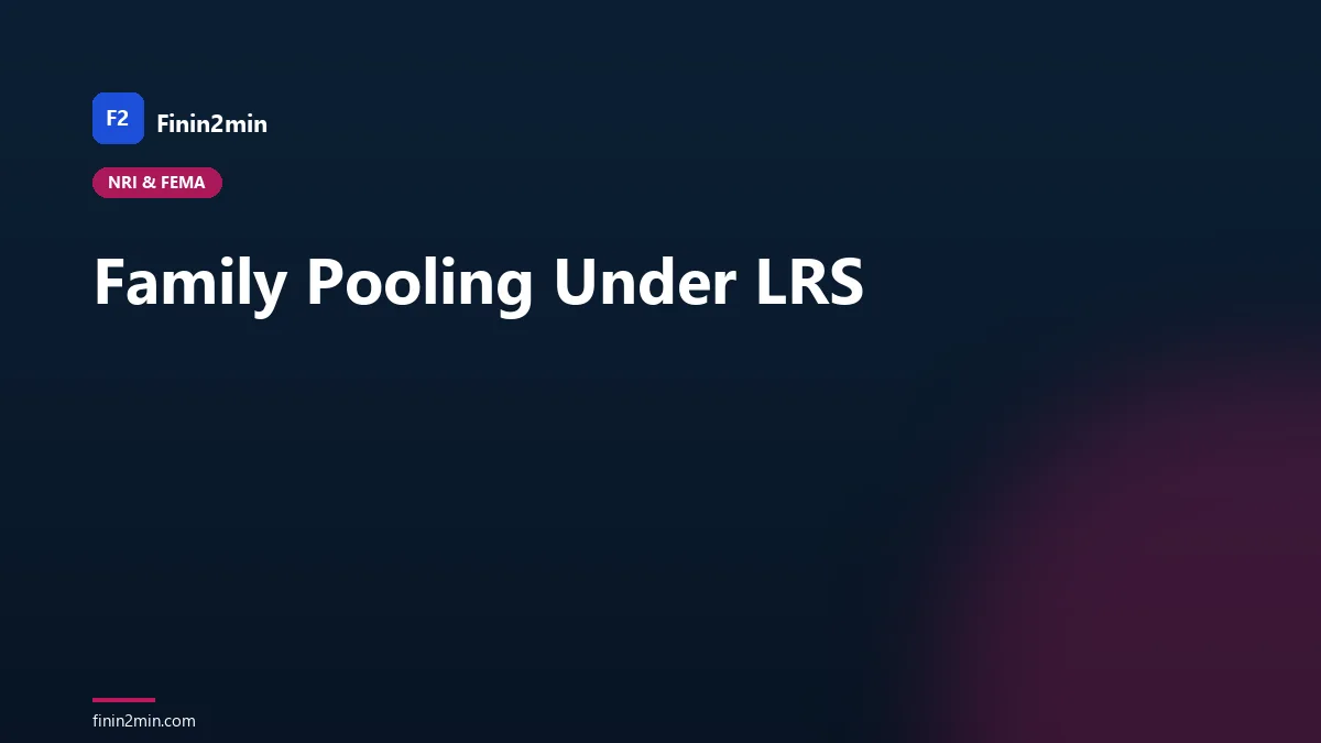 Family Pooling Under LRS