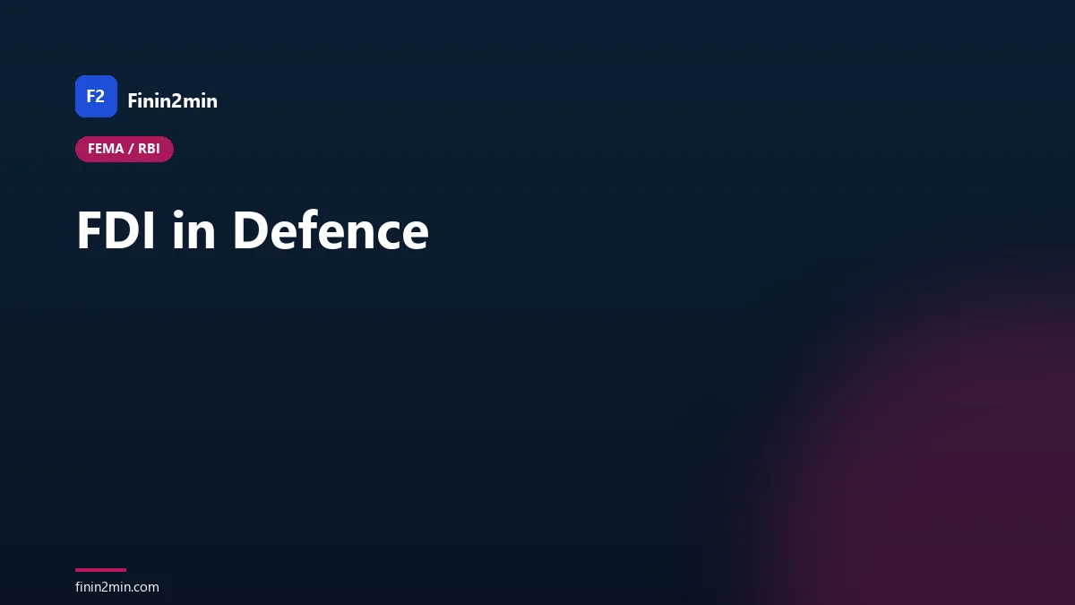 FDI in Defence