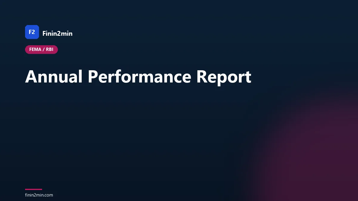 Annual Performance Report