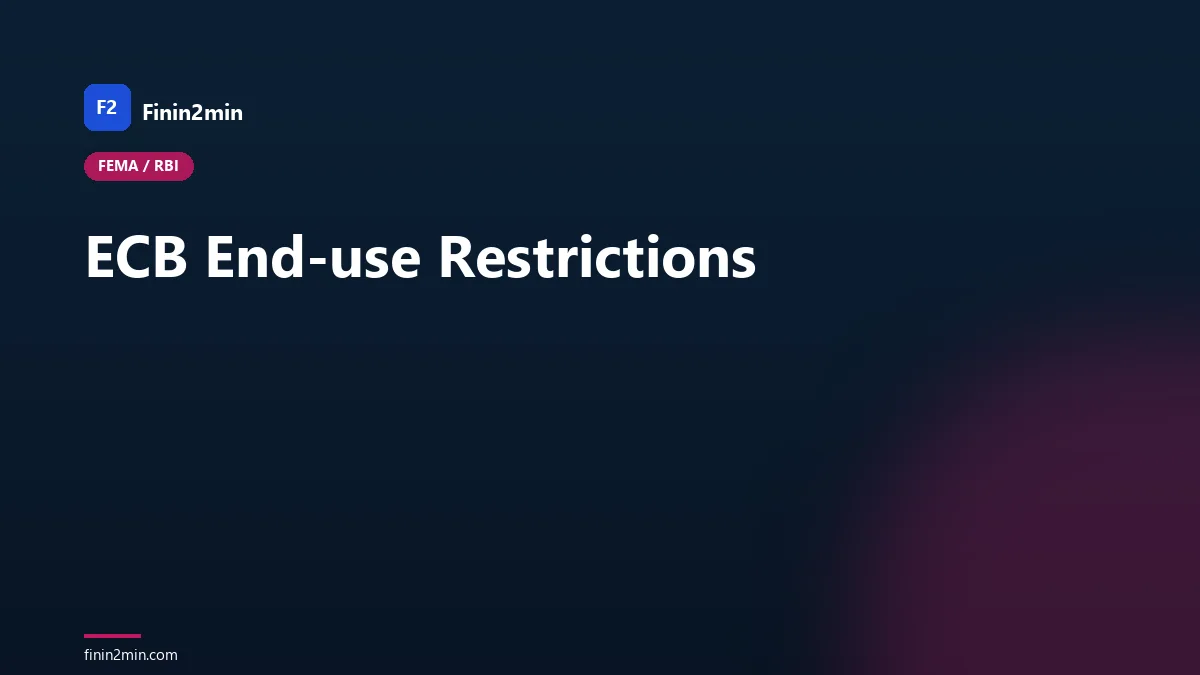 ECB End-use Restrictions