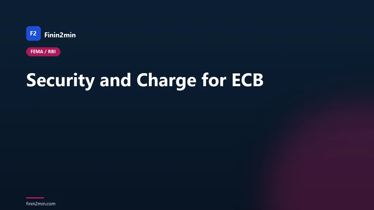 Security and Charge for ECB