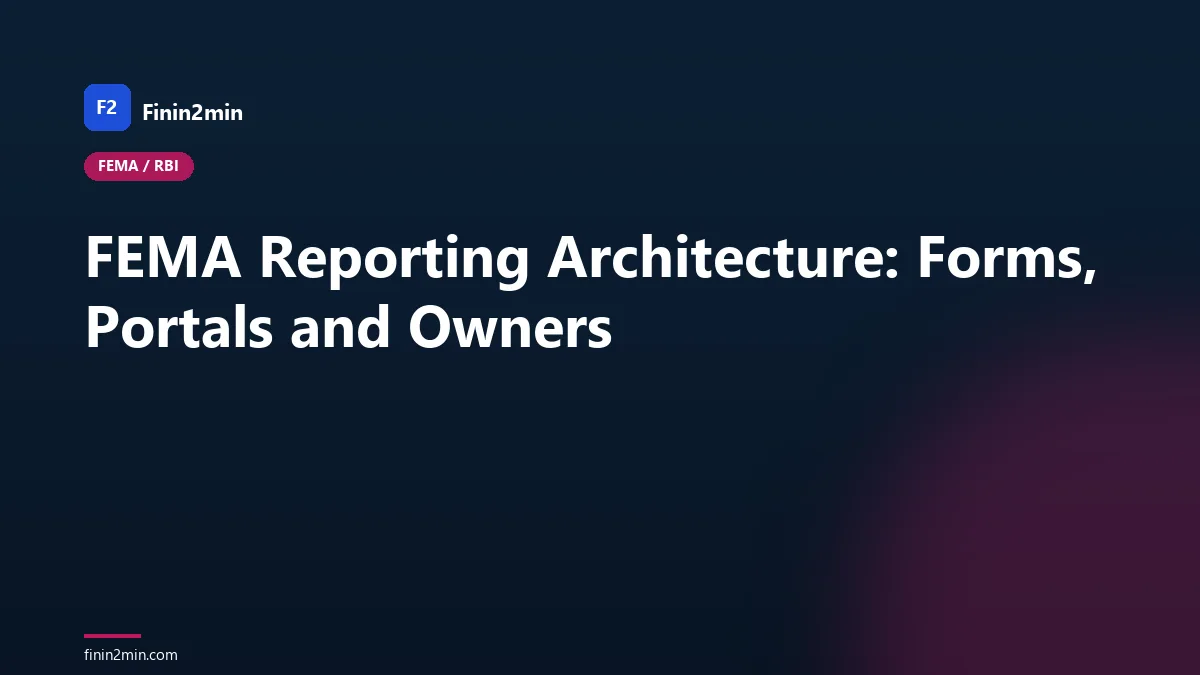 FEMA Reporting Architecture: Forms, Portals and Owners