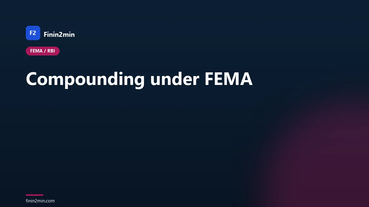 Compounding under FEMA