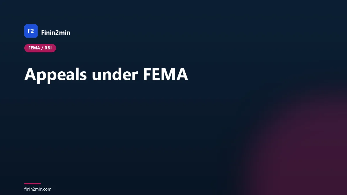Appeals under FEMA