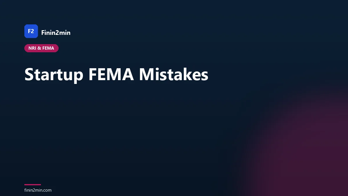 Startup FEMA Mistakes