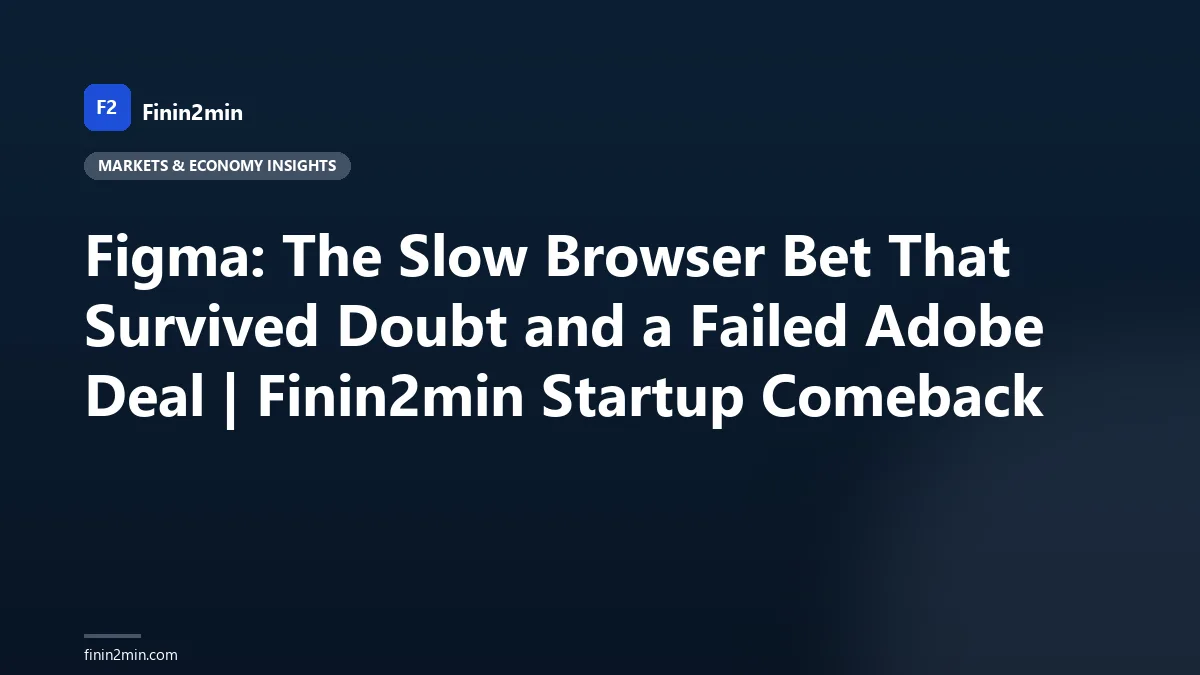 Figma: The Slow Browser Bet That Survived Doubt and a Failed Adobe Deal | Finin2min Startup Comeback