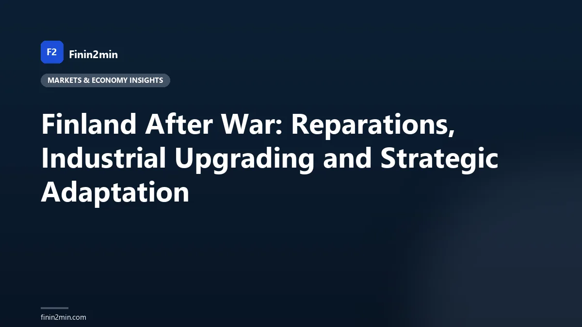 Finland After War: Reparations, Industrial Upgrading and Strategic Adaptation