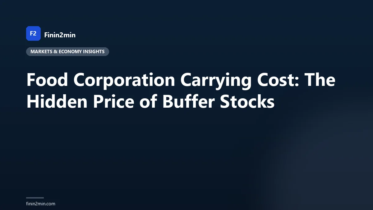 Food Corporation Carrying Cost: The Hidden Price of Buffer Stocks