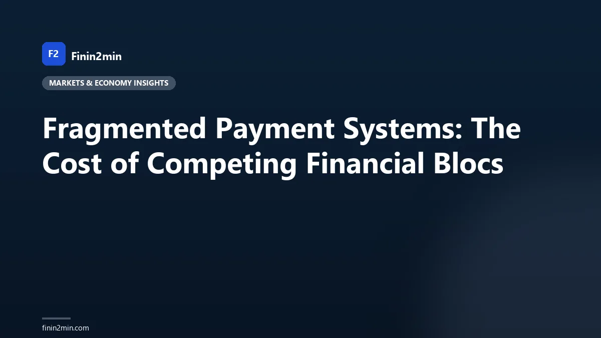 Fragmented Payment Systems: The Cost of Competing Financial Blocs