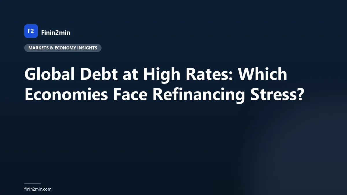 Global Debt at High Rates: Which Economies Face Refinancing Stress?