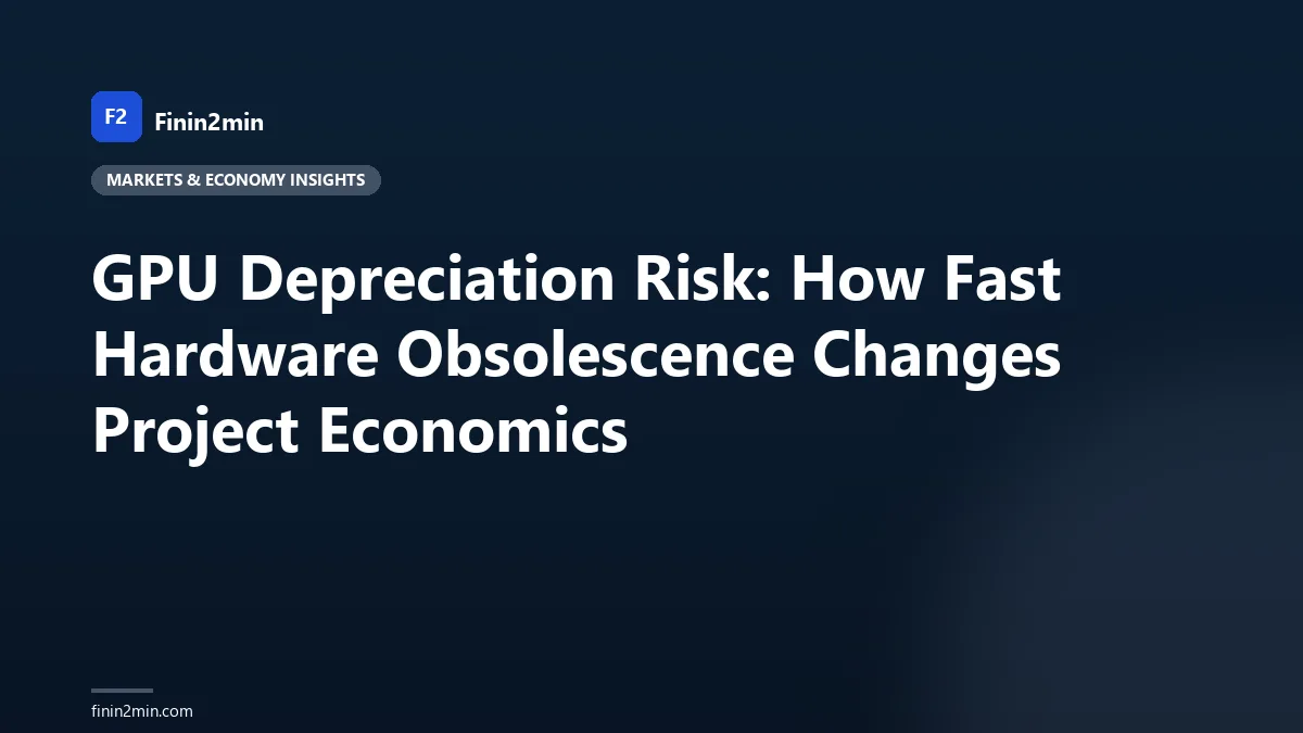 GPU Depreciation Risk: How Fast Hardware Obsolescence Changes Project Economics