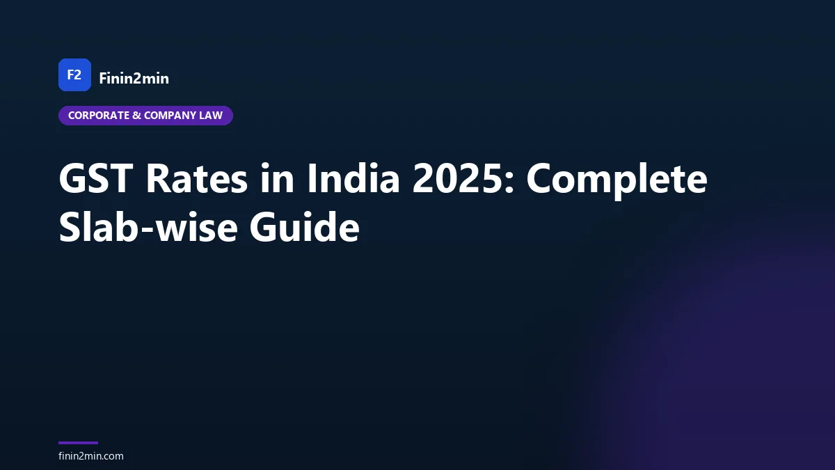 GST Rates in India 2025: Complete Slab-wise Guide