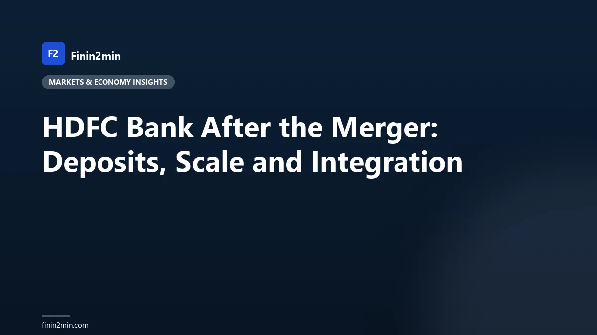 HDFC Bank After the Merger: Deposits, Scale and Integration