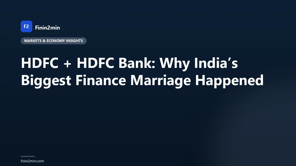 HDFC + HDFC Bank: Why India’s Biggest Finance Marriage Happened