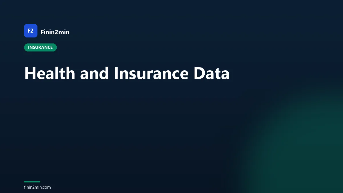 Health and Insurance Data