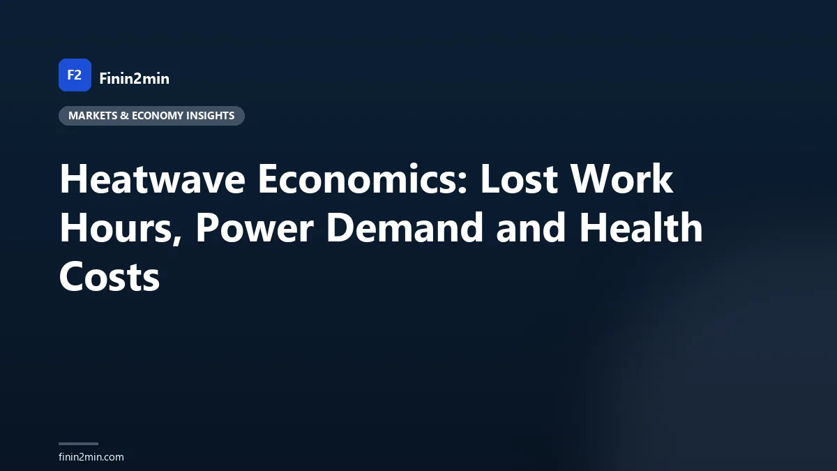 Heatwave Economics: Lost Work Hours, Power Demand and Health Costs