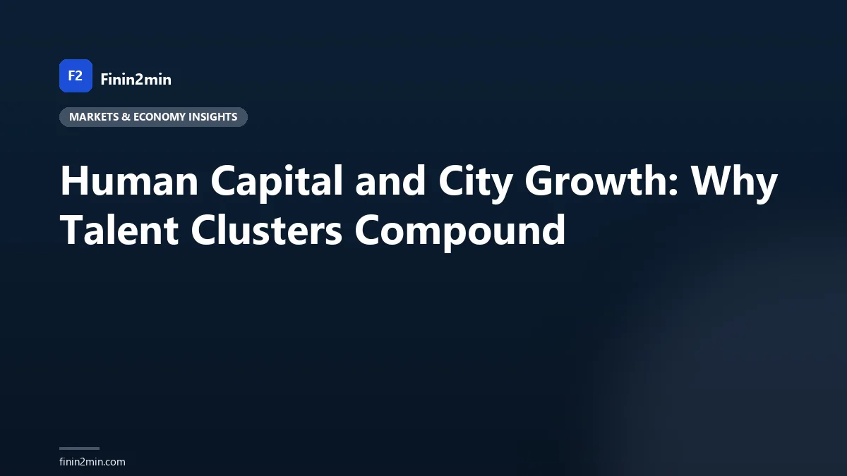 Human Capital and City Growth: Why Talent Clusters Compound
