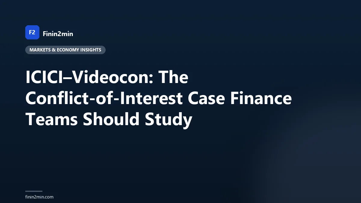 ICICI–Videocon: The Conflict-of-Interest Case Finance Teams Should Study