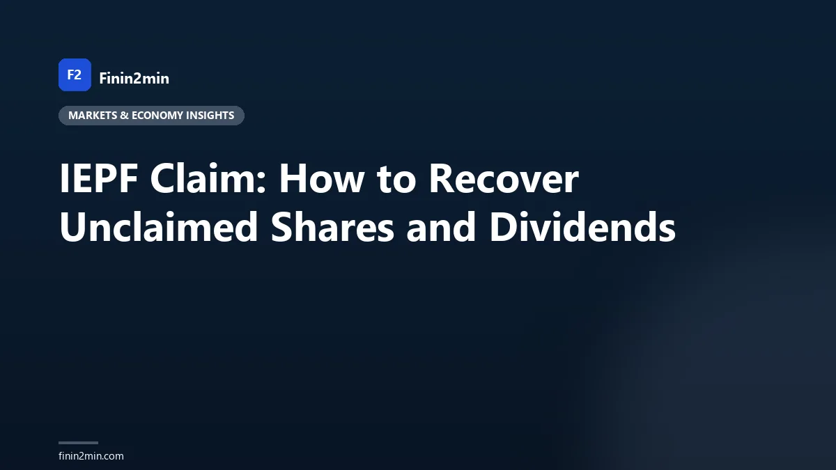 IEPF Claim: How to Recover Unclaimed Shares and Dividends