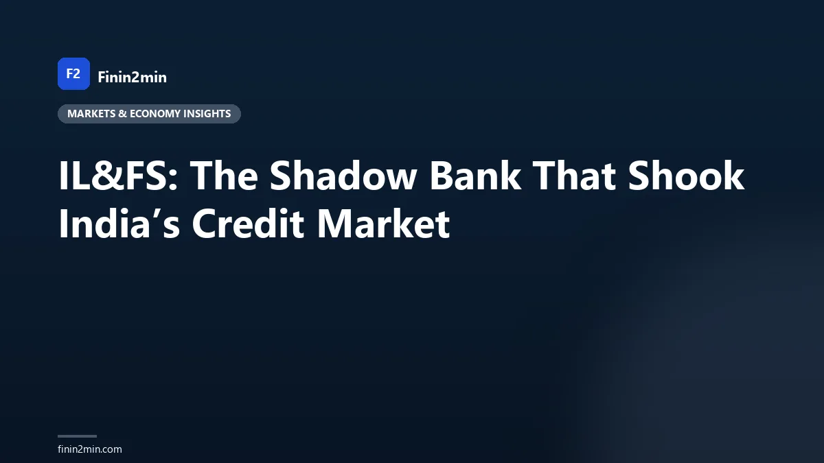 IL&amp;FS: The Shadow Bank That Shook India’s Credit Market