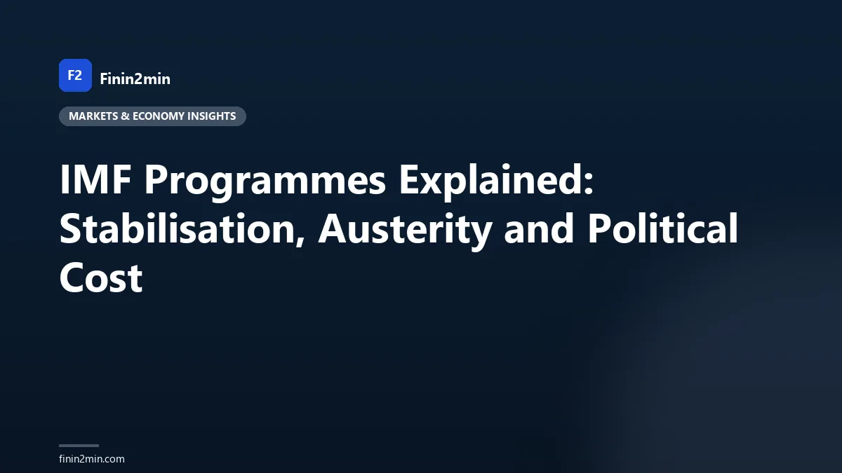 IMF Programmes Explained: Stabilisation, Austerity and Political Cost