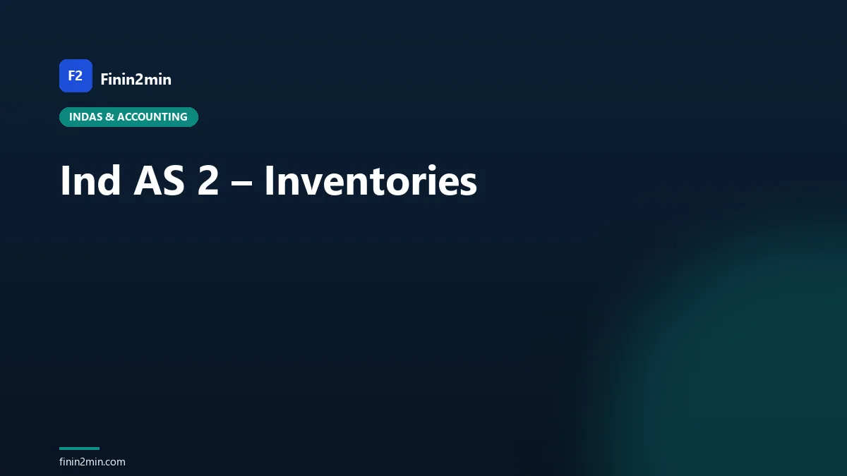 Ind AS 2 – Inventories