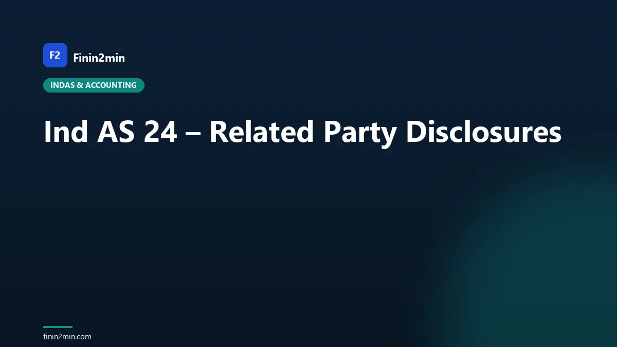 Ind AS 24 – Related Party Disclosures