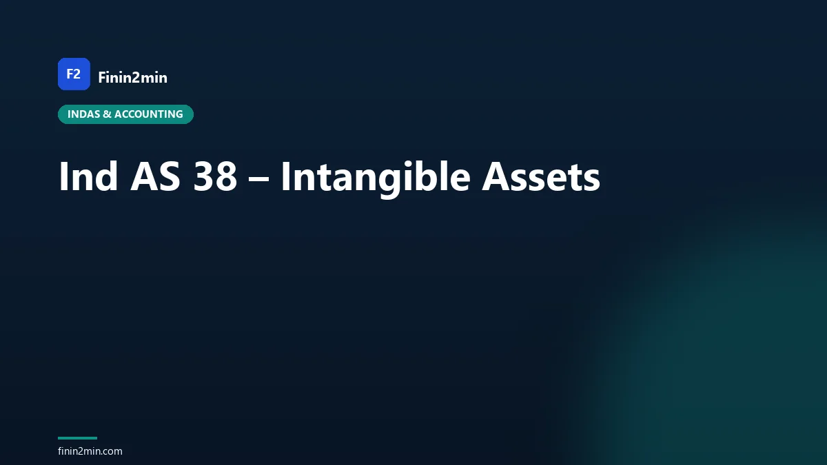 Ind AS 38 – Intangible Assets