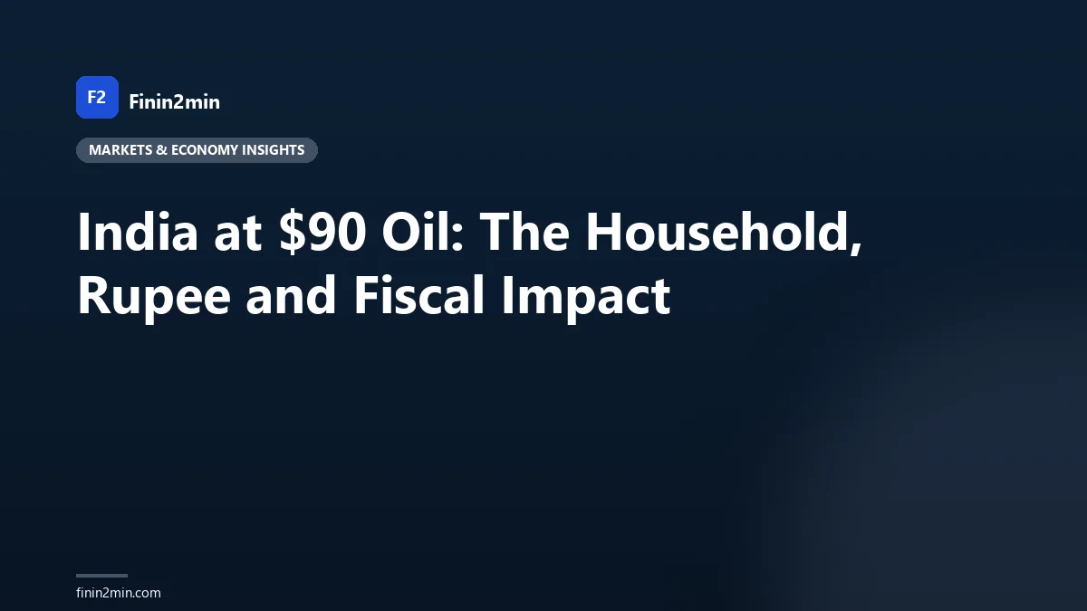 India at $90 Oil: The Household, Rupee and Fiscal Impact