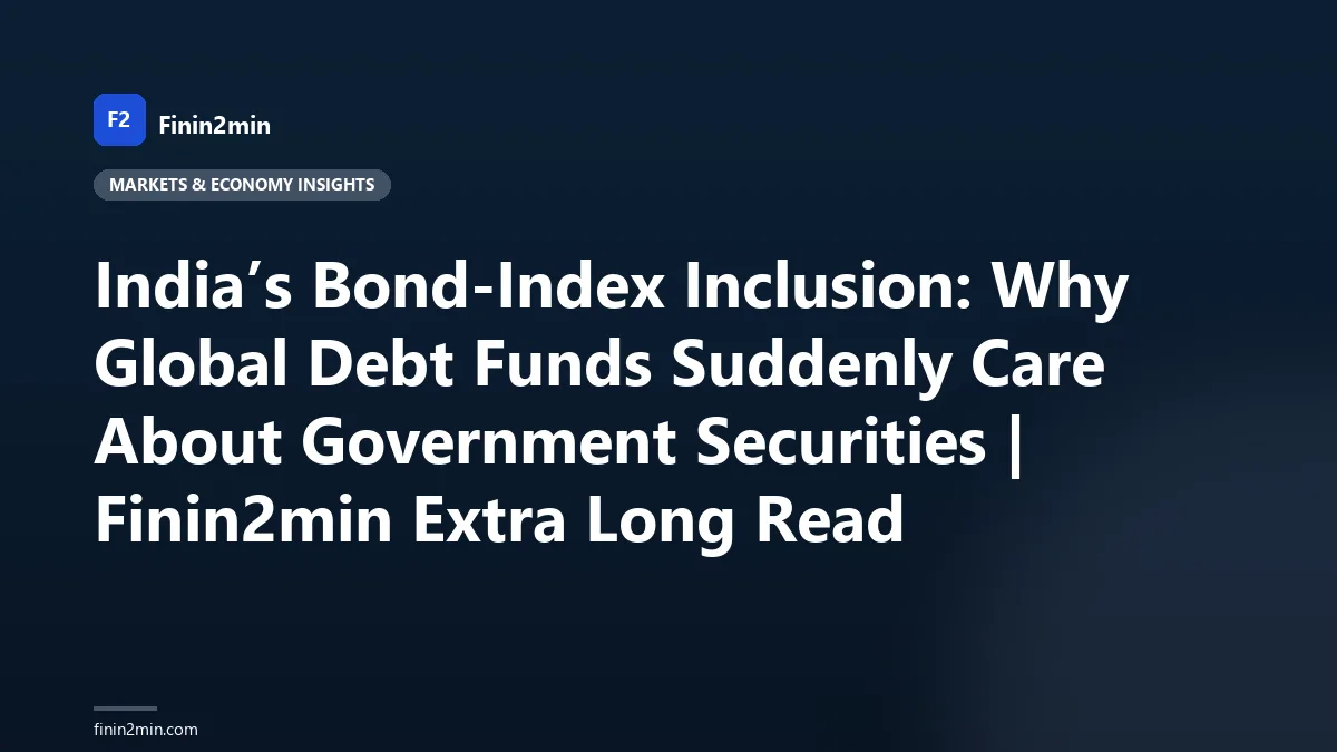 India’s Bond-Index Inclusion: Why Global Debt Funds Suddenly Care About Government Securities | Finin2min Extra Long Read