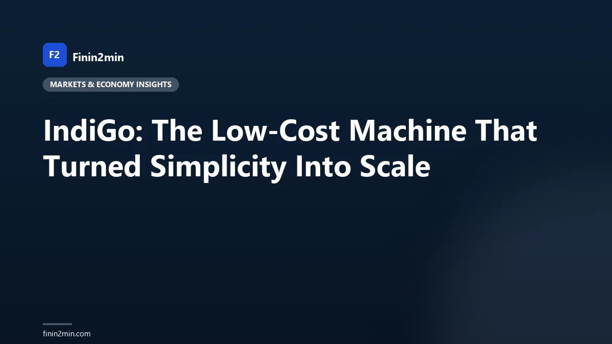 IndiGo: The Low-Cost Machine That Turned Simplicity Into Scale