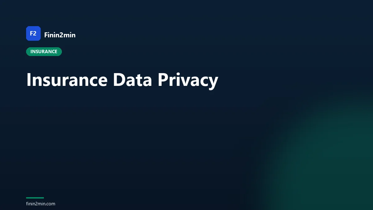 Insurance Data Privacy