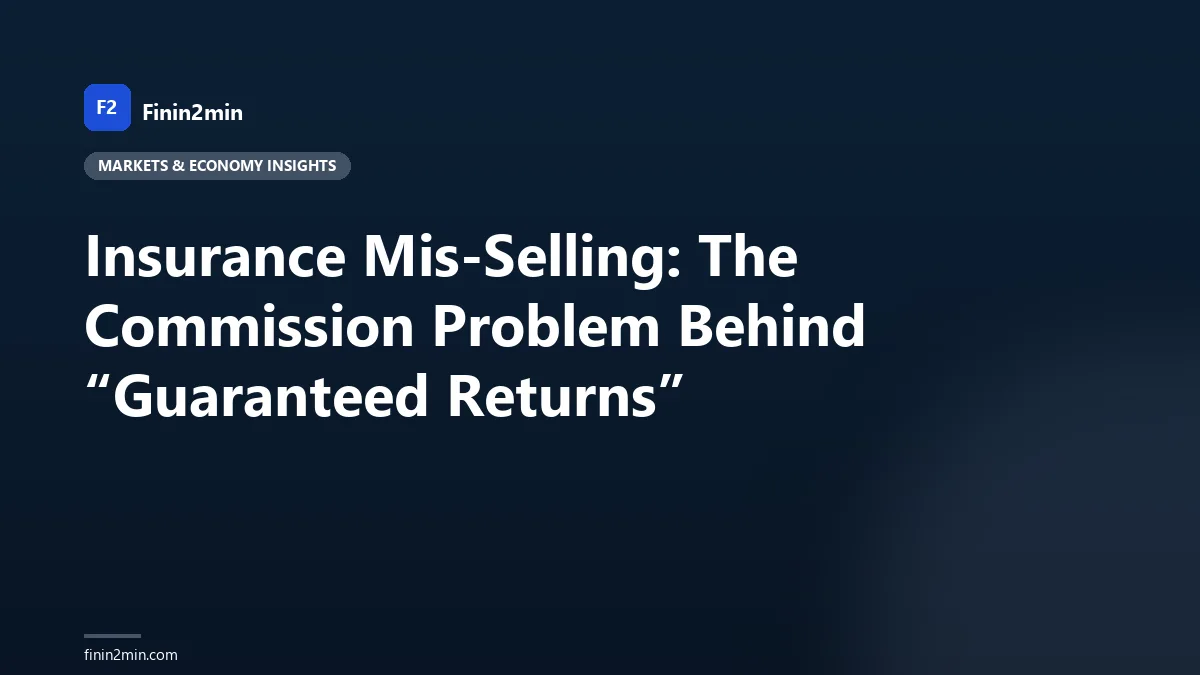 Insurance Mis-Selling: The Commission Problem Behind “Guaranteed Returns”