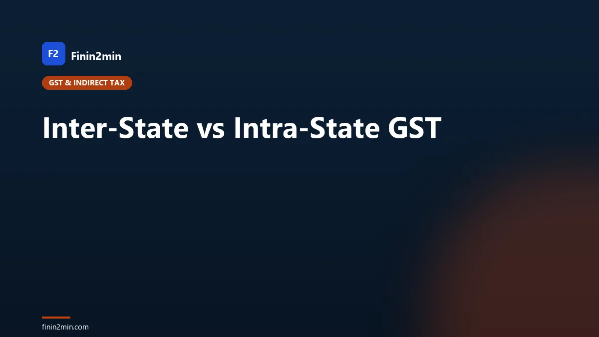 Inter-State vs Intra-State GST