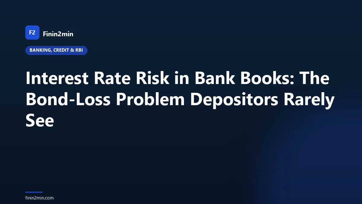 Interest Rate Risk in Bank Books: The Bond-Loss Problem Depositors Rarely See