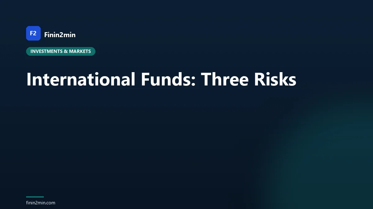 International Funds: Three Risks