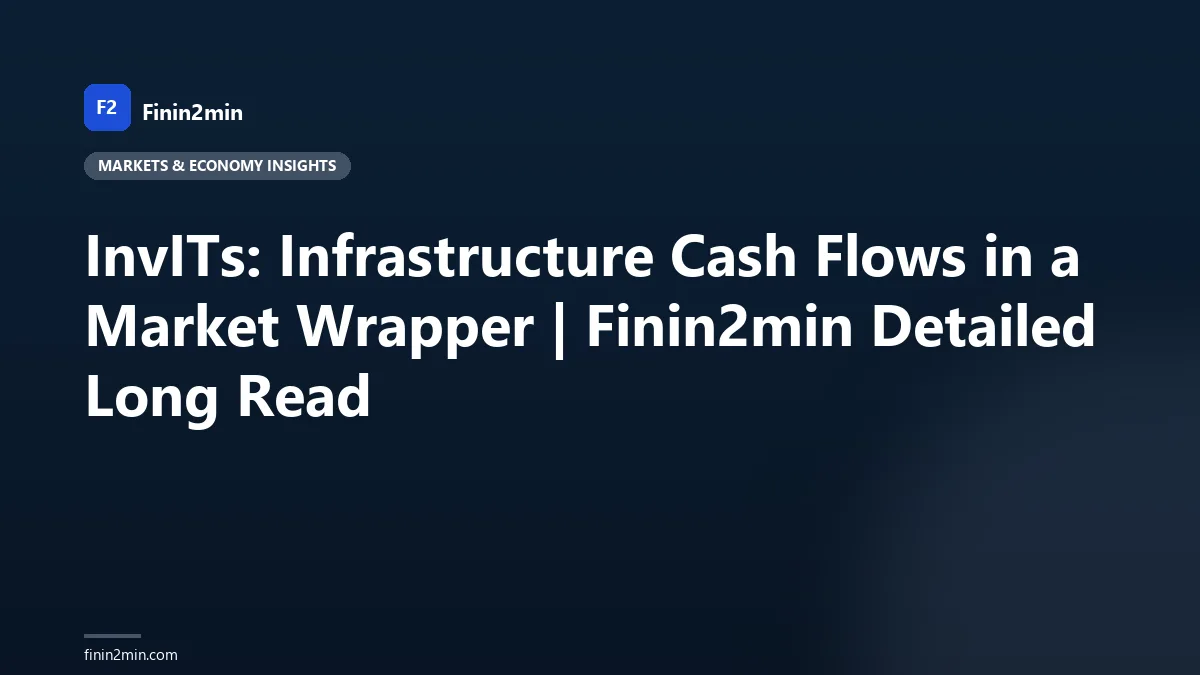 InvITs: Infrastructure Cash Flows in a Market Wrapper | Finin2min Detailed Long Read