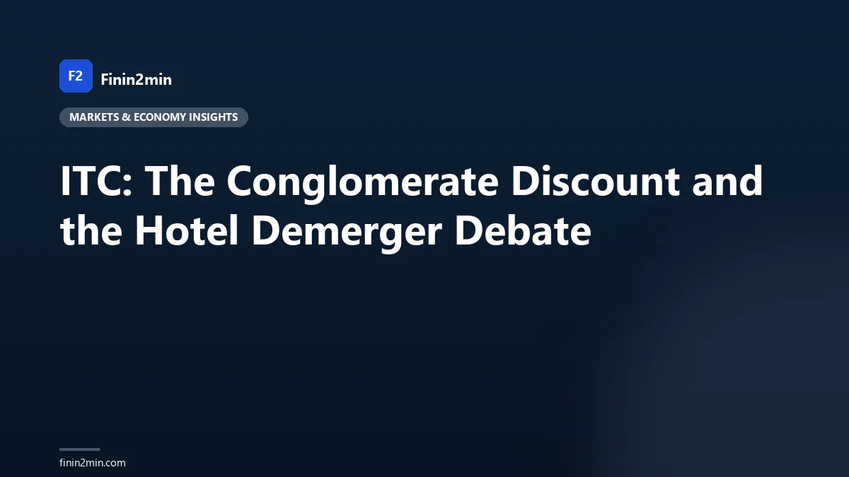 ITC: The Conglomerate Discount and the Hotel Demerger Debate