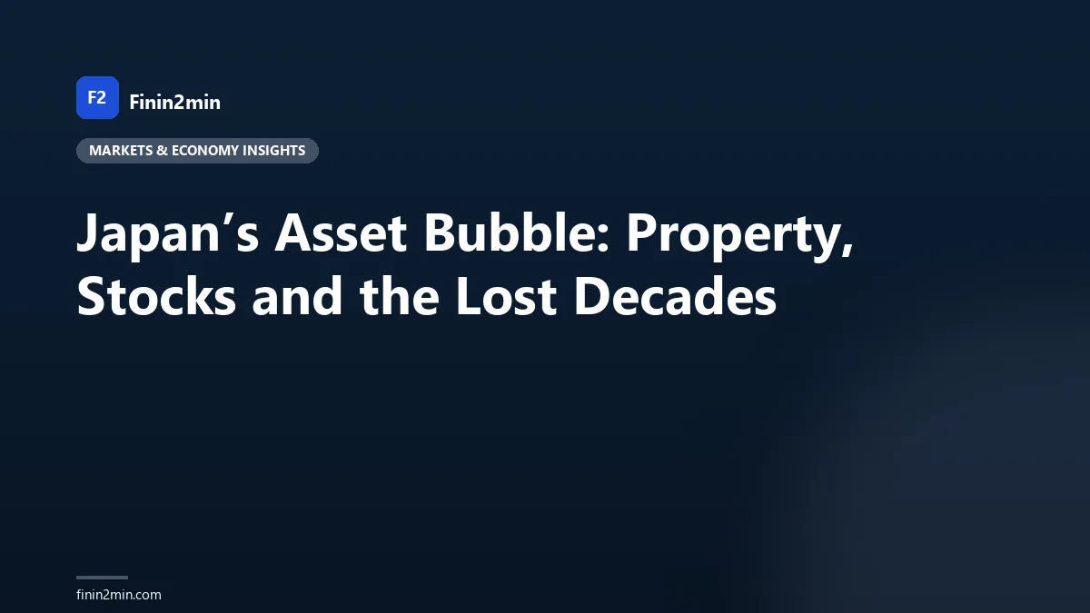 Japan’s Asset Bubble: Property, Stocks and the Lost Decades