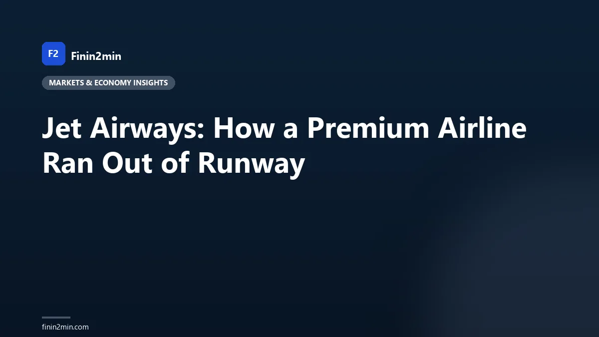 Jet Airways: How a Premium Airline Ran Out of Runway