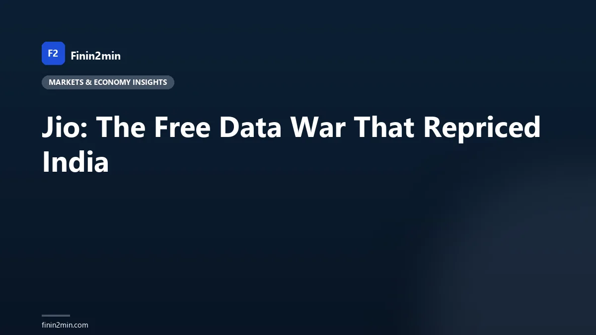 Jio: The Free Data War That Repriced India