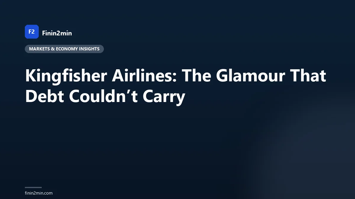 Kingfisher Airlines: The Glamour That Debt Couldn’t Carry