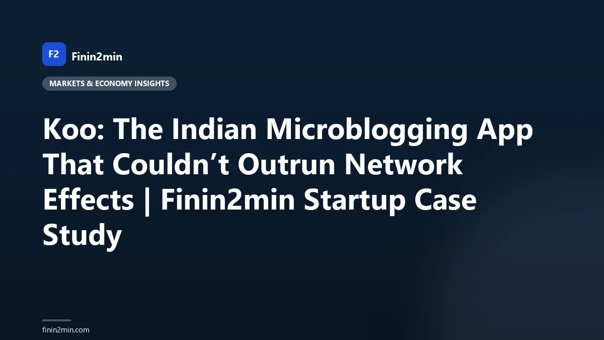 Koo: The Indian Microblogging App That Couldn’t Outrun Network Effects | Finin2min Startup Case Study