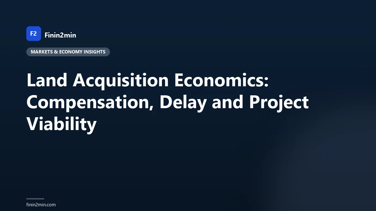 Land Acquisition Economics: Compensation, Delay and Project Viability